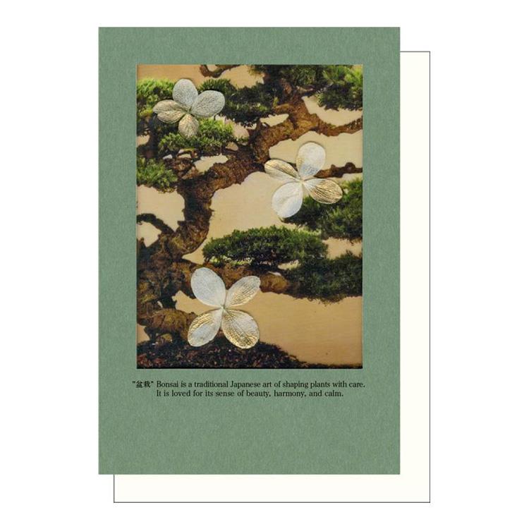 和風ハーバリウムカード フローラルパレット 盆栽【ロフト限定】 盆栽