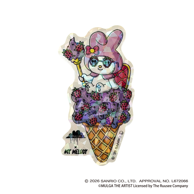ステッカー モルガ×サンリオキャラクターズ 02 マイメロディ 02:マイメロディ