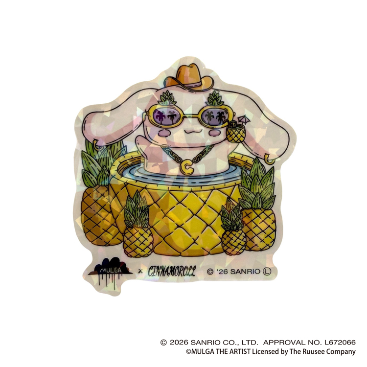 ステッカー モルガ×サンリオキャラクターズ 05 シナモロール 05:シナモロール