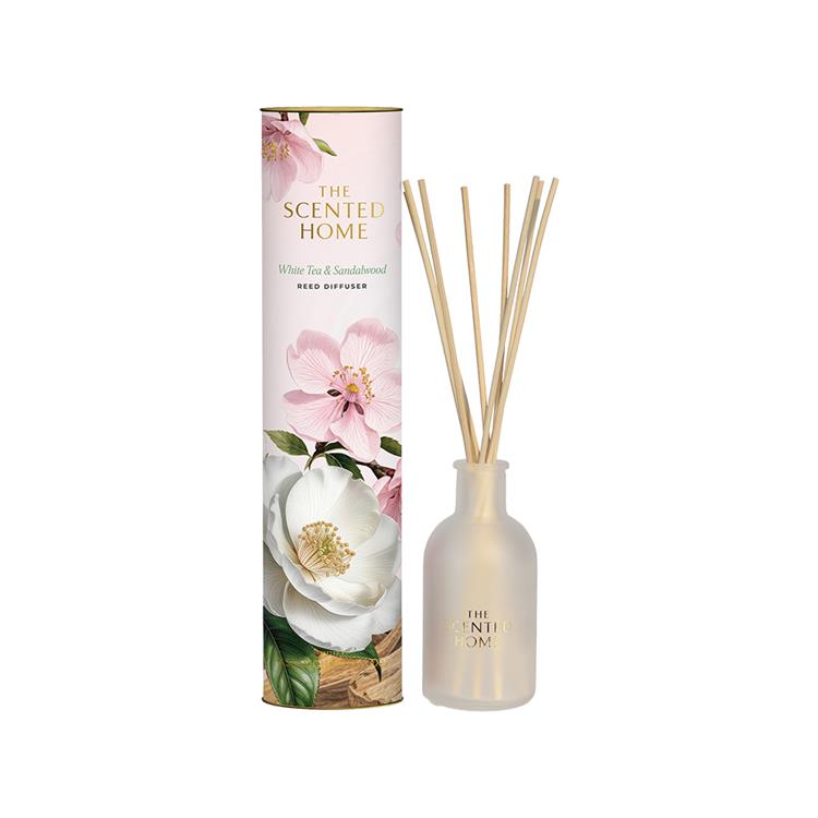 リードディフューザー 150ml ホワイトティー&サンダルウッド(ホワイト