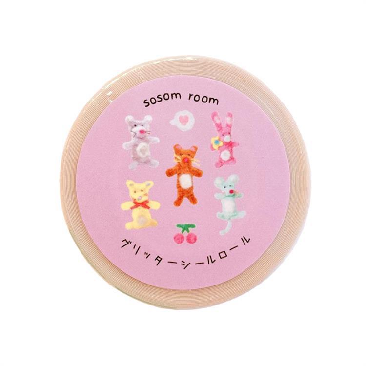グリッターシールロール sosom room フラッフィーズ フラッフィーズ