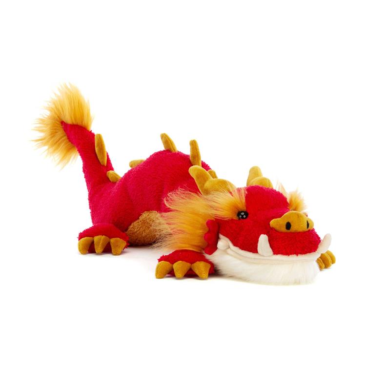 ドラゴンタイプのオレンジぬいぐるみ オレンジ色のドラゴンぬいぐるみ 約30cm - メルカリ