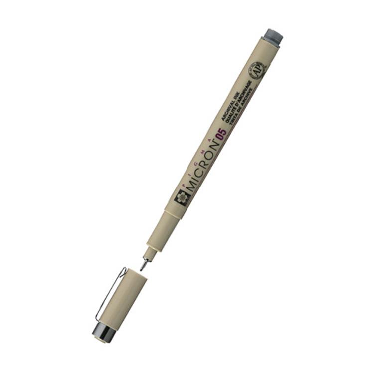 ピグママイクロン サインペン 0.5mm 水性 クールグレー クールグレー