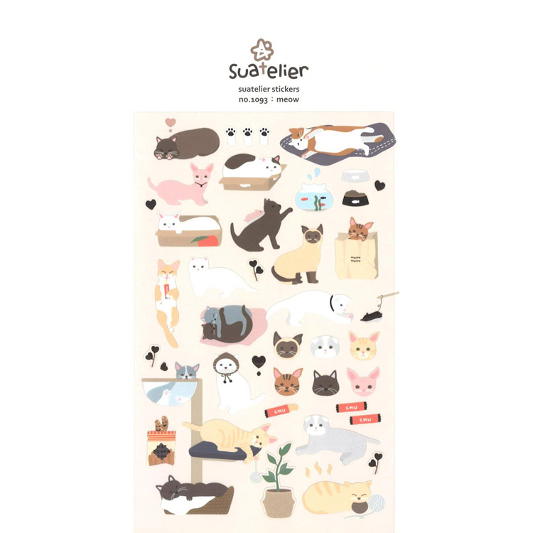 スワテリエステッカー ネコ ステーショナリー ロフト公式通販サイト Loft