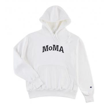 Champion フーディー MoMA Edition ホワイト S