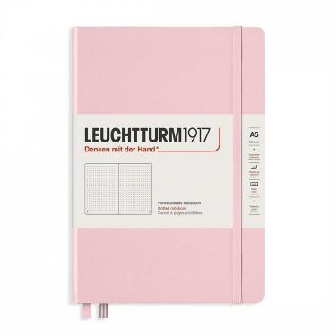 ロイヒトトゥルム ハードカバーノート ミディアム A5 ドット罫 パウダー