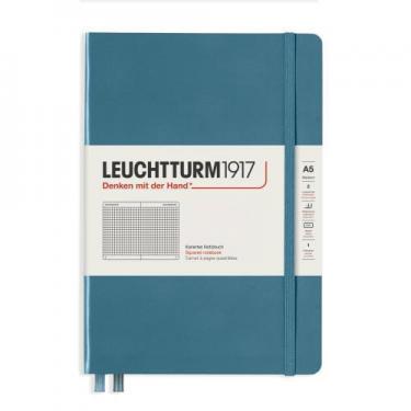ロイヒトトゥルム ハードカバーノート ミディアム A5 方眼罫 ストーンブルー