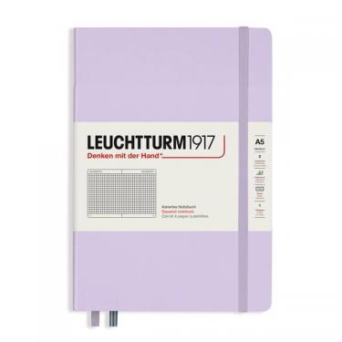 ロイヒトトゥルム ハードカバーノート ミディアム A5 方眼罫 ライラック