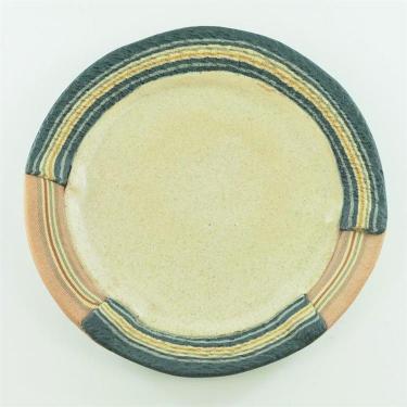 杉山亜花莉 布目リム皿 小 ブルー