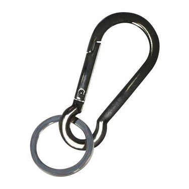 スクエアフレームカラビナキー ブラック