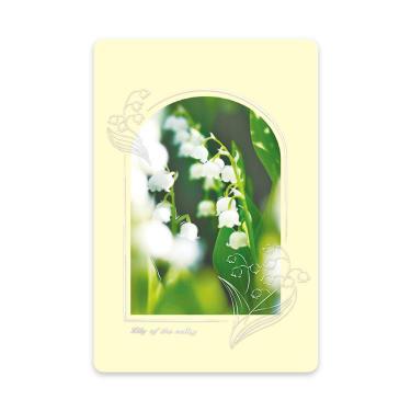 透明カード スズラン