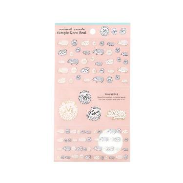 シンプルデコシール アニマルパレード ハリネズミ