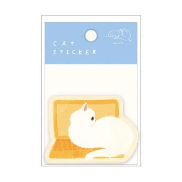 ステッカー mula キャット アイスもなか