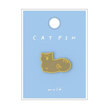 ピンバッジ mula キャット あくび
