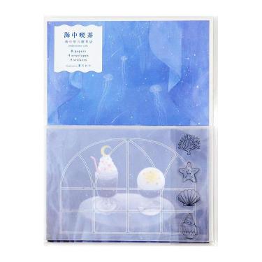 レターセット 海中喫茶 海月夜