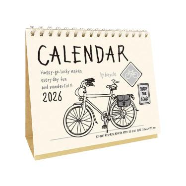 2026年1月始まりカレンダー 卓上 イラスト