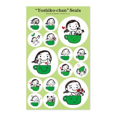 よしこちゃんシール 1枚入り グリーン