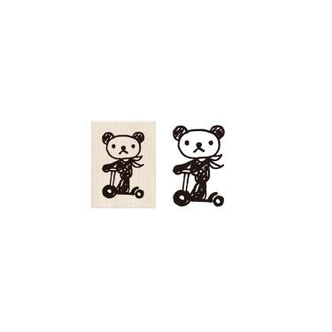よしこちゃんスタンプ クマオ・スクーター