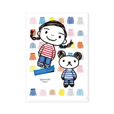よしこちゃんクリアホルダー 今日はナニイロ
