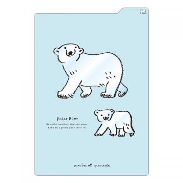 下じき B6 アニマルパレード シロクマ