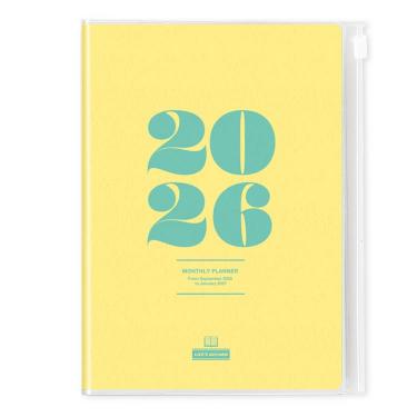 2025年9月始まり手帳 月間 A5 イエロー