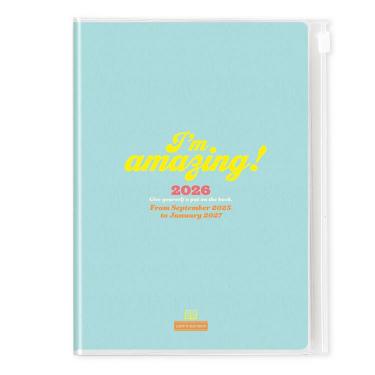 2025年9月始まり手帳 月間 A5 ブルー