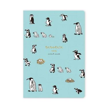 2026年2月始まり手帳 月間 B6 アニマルパレード ペンギン