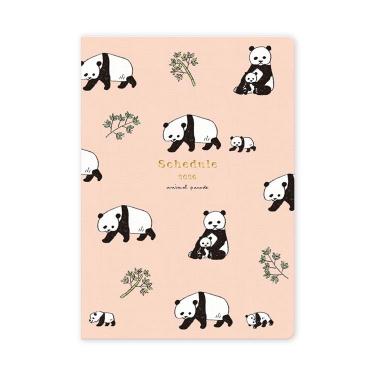 2026年2月始まり手帳 月間 B6 アニマルパレード パンダ