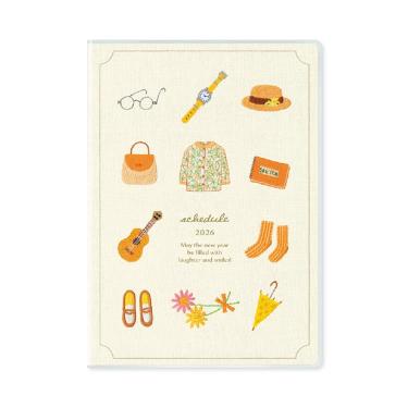 2025年9月始まり手帳 月間 B6 刺しゅう ワードローブ