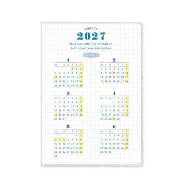 2026年9月始まり手帳 月間 B6 年間 バニラホワイト