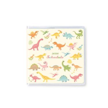 2026年2月始まり手帳 月間 B7 ダイナソー