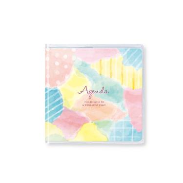 2026年2月始まり手帳 月間 B7 水彩キルト