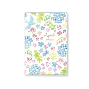 2026年2月始まり手帳 月間 A6 ブルーバード