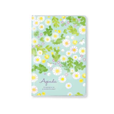 2026年2月始まり手帳 月間 A6 ホワイトガーデン