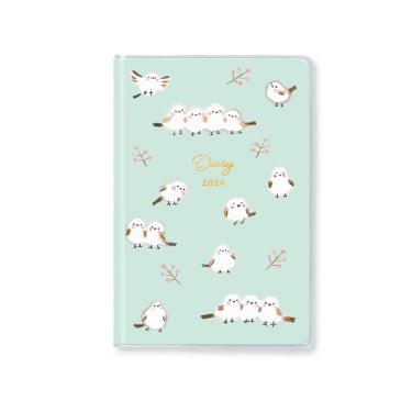 2026年2月始まり手帳 月間 A6 シマエナガ