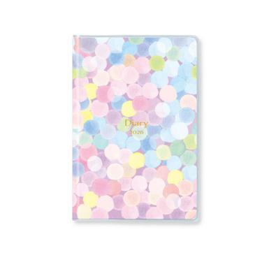 2026年2月始まり手帳 月間 A6 水玉ラムネ