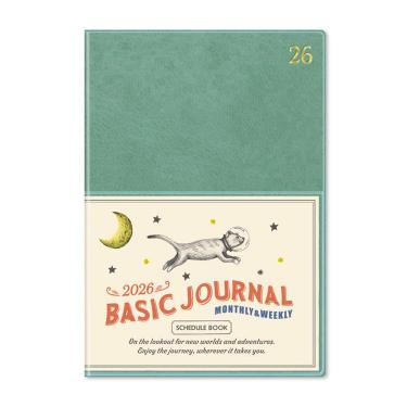 2025年9月始まり手帳 週間ブロック B6 ミントグリーン