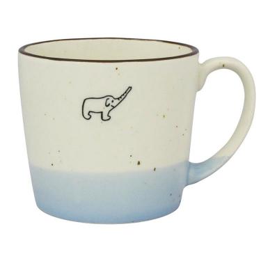 掛け分けマグ ゾウ 320ml ライトブルー
