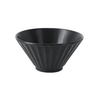 【SALE】 しのぎ反り丼 500ml いぶし天目