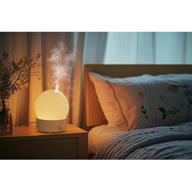 【超音波式】 ムーンライト加湿器 200ml クリームオレンジ