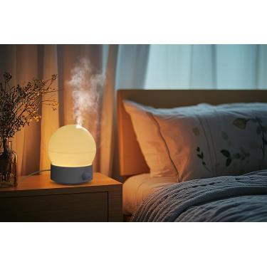 【超音波式】 ムーンライト加湿器 200ml ブルーグレー