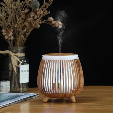 【超音波式】 ウッドサークル加湿器 140ml ナチュラルウッド