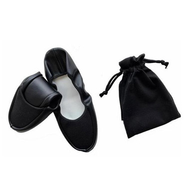 携帯フォールディングスリッパ婦人用 ブラック