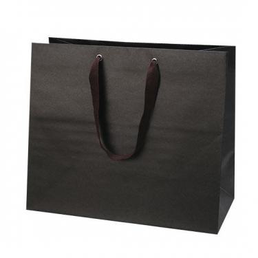 手提げ袋 マットクラフトバッグ L ブラック