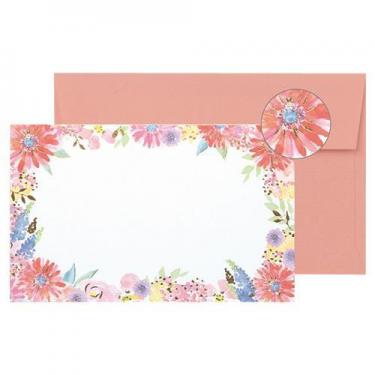 ミニカードセット グリタリングフラワー ピンク