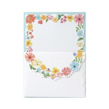 ミニレター カラフルフラワー