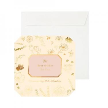 色紙 三つ折り フレーム フラワー