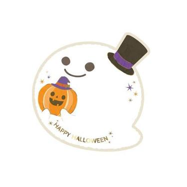 ハロウィン ミニカード まんまるゴースト