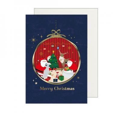クリスマスカード キャリーサンタ