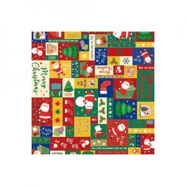 クリスマス包装紙 ノスタルジックサンタ 2枚入り